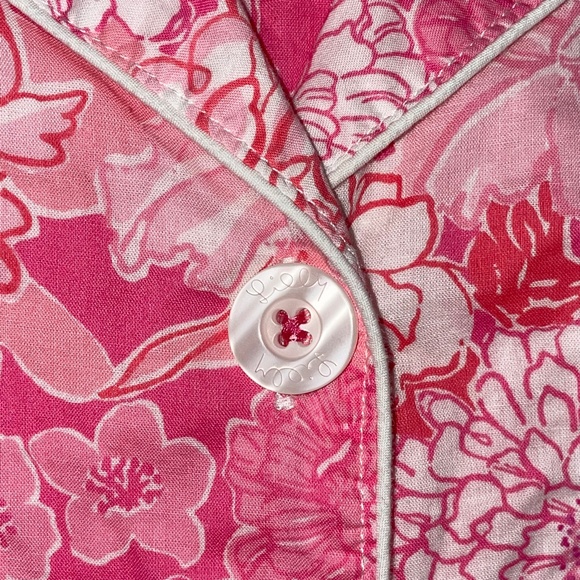 Extremely Rare Lilly Pulitzer Pajama Set in Pink Tropical Floral, Small - Picture 13 of 15